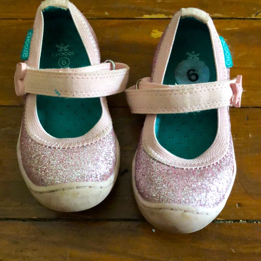 Pink Sparkly Chooze Maryjanes 6 toddler